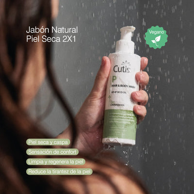 Jabón Natural para Piel Seca + Anticaspa