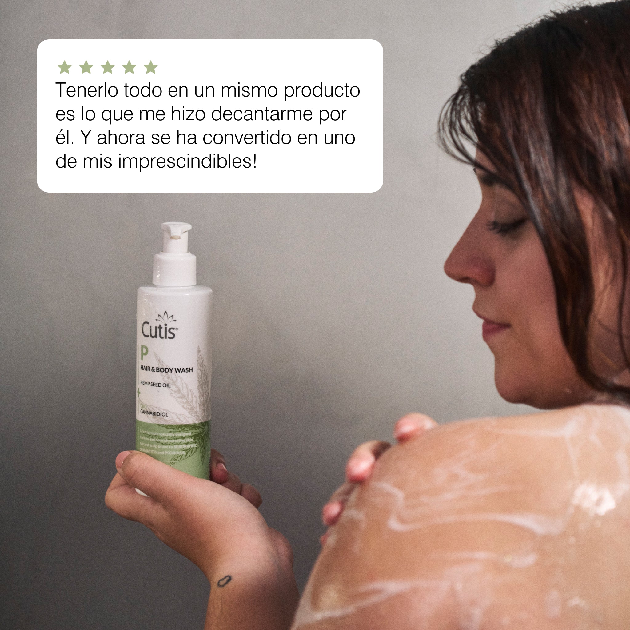 Opinión cliente jabón natural CBD Cutis para piel seca