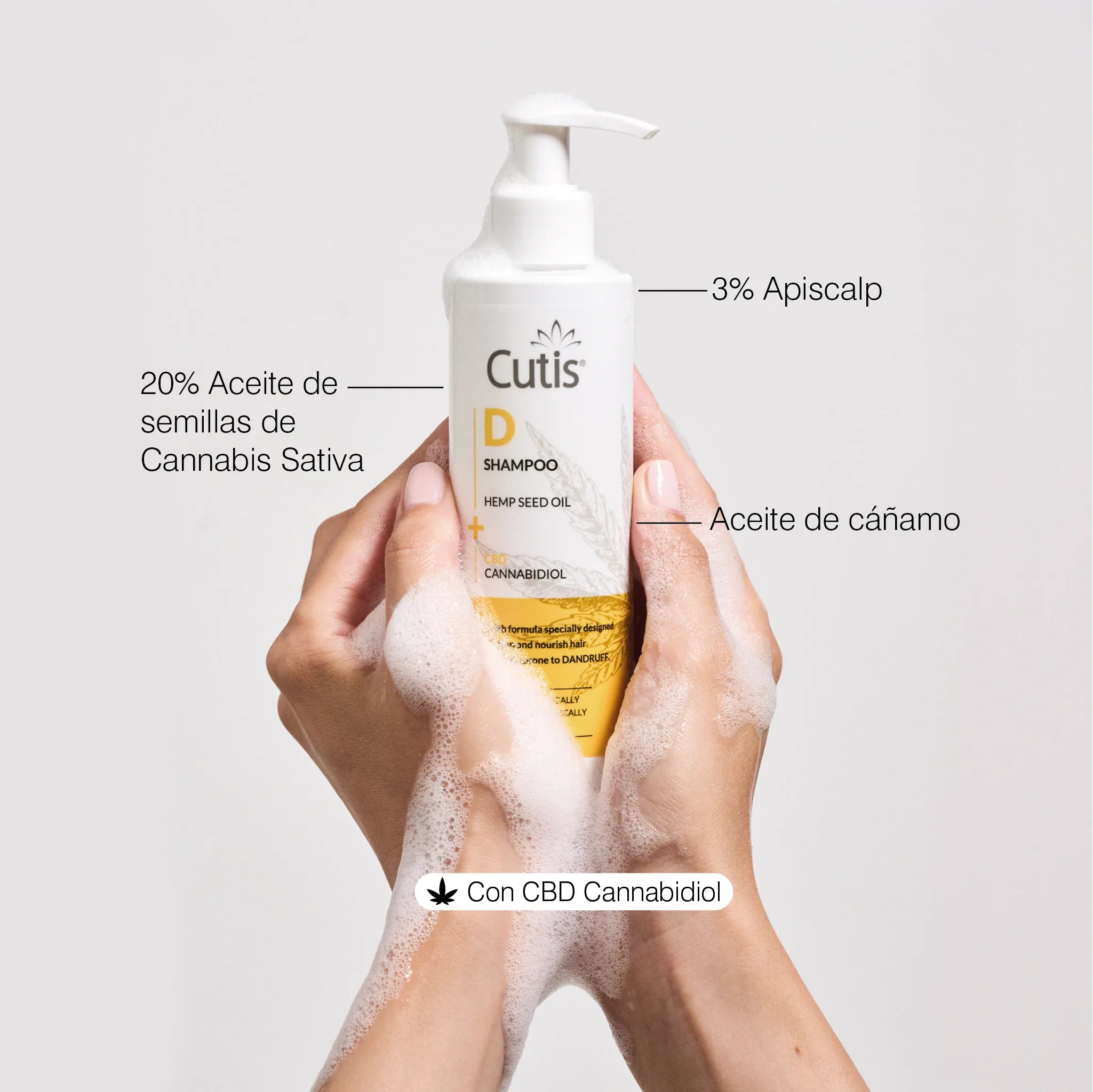 Champú Ecológico y Natural Anticaspa (con CBD)